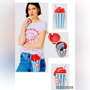 Kate Spade Red and Blue Slushie Crossbody Bag